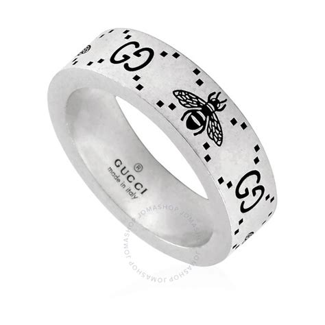 gucci bee ring with crystals and pearls|gucci sterling silver ring.